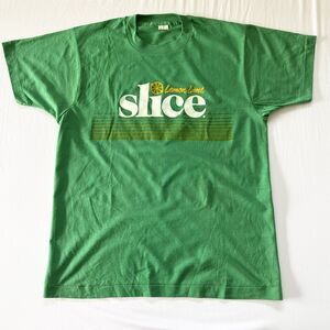 Vintage 80s Lemon Lime Slice T Shirt USA Screen Stars Single Stitch L Green